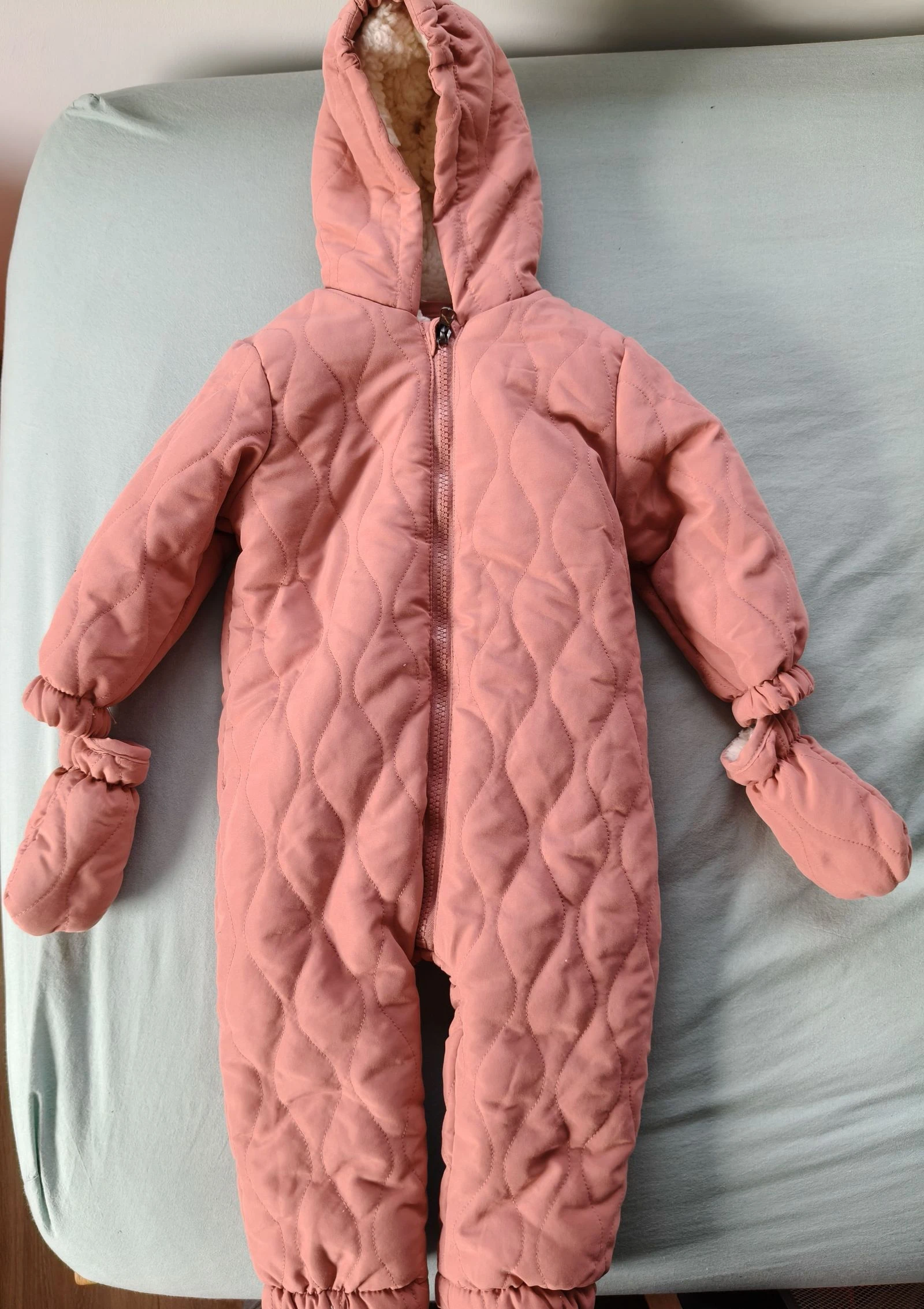 Combi pantalon hiver fille Zeeman rose 80 cm